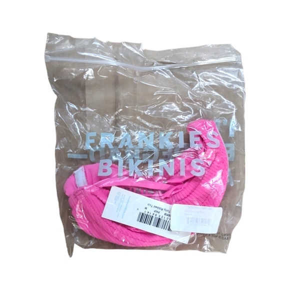 NWT Frankie's Bikinis Tolly Underwire Bikini Top in Pink Punch - M - Picture 8 of 8